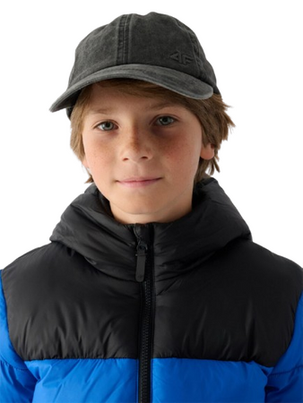 Kurtka puchowa chłopięca 4FJWAW24TDJAM462 kobalt