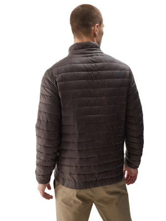 Kurtka Męska puchowa Pikowana 4F AW23TDJAM239 ciemny brąz