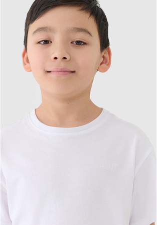 Koszulka chłopięca t-shirt 4FJWMM00TTSHM2330 biały