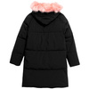Kurtka Płaszcz Zimowy dziewczęcy 4F HJZ22 -JKUDP004 czarny