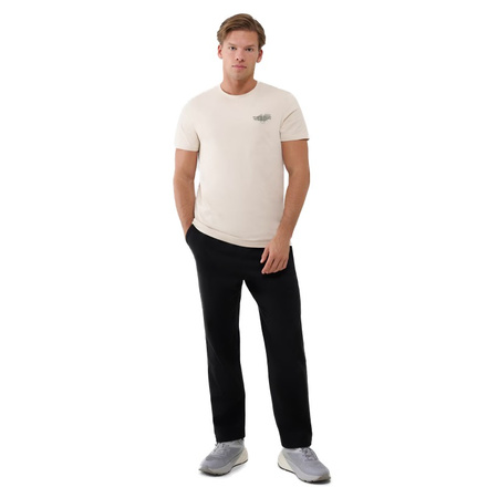 Koszulka męska t-shirt 4F 4FWSS25TTSHM1974 kremowy