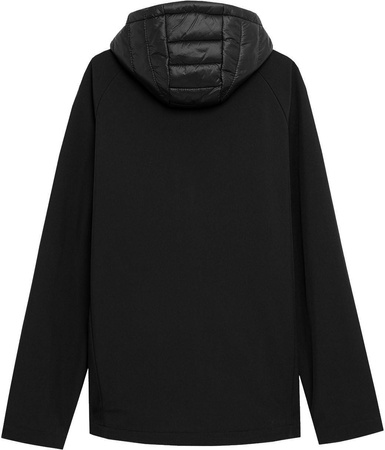 Kurtka Softshell Męski z kapturem 4F H4Z21-SFM003 CZARNY