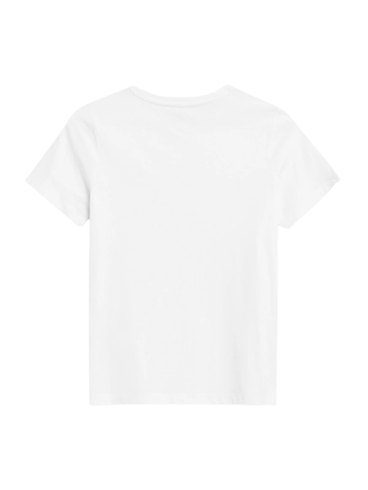 Koszulka T-shirt chłopięcy 4F SS23 TTSHM290 biały