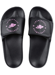 Klapki Dziewczęce F4 czarne FFLIF081