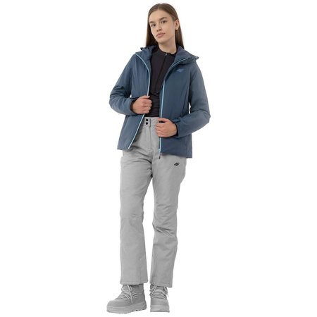Kurtka narciarska Damska 4F H4Z22-KUDN001 denim