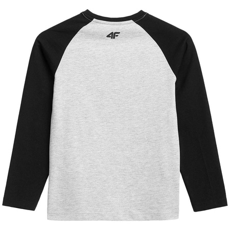 Koszulka chłopięca 4F HJL22 JTSML001 szara