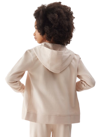 Bluza dziecięca rozpinana 4FJWSS24TSWSF0919 beżowa