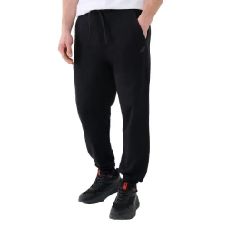 Spodnie dresowe joggery męskie 4F 4FWMM00TTROM1139 czarne