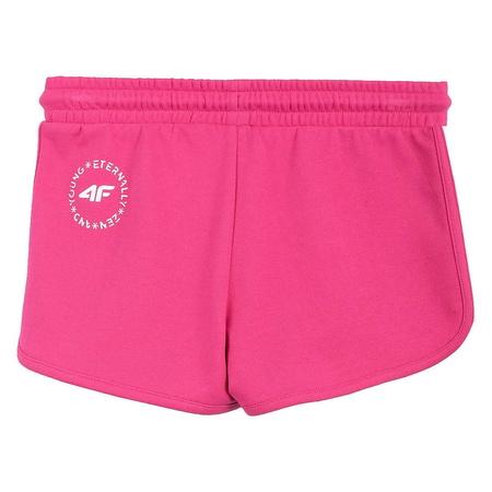 Krótkie Spodenki Szorty Dziewczęce 4F HJL21-JSKDD001 RÓŻ