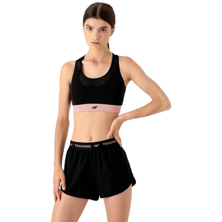 Stanik Sportowy Treningowy Biustonosz 4F H4Z21-STAD018 CZARNY