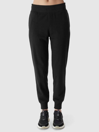 Spodnie dresowe damskie czarne 4F WSS24 TTROF606