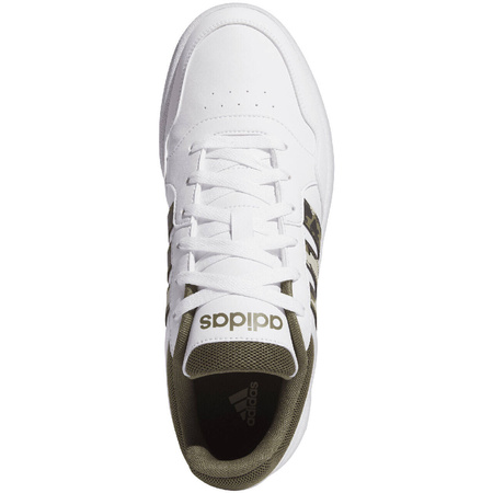 Buty sportowe męskie białe ID1113 HOOPS 3.0