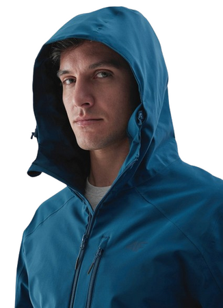 Kurtka męska z kapturem 4F WSS24-TTJAM462 granat