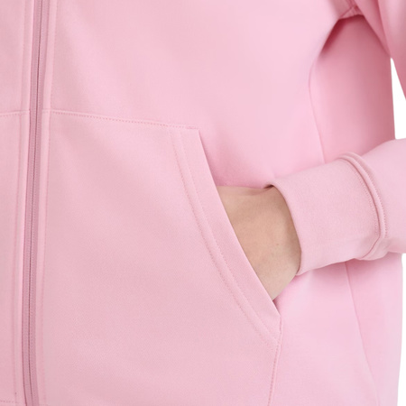 Bluza rozpinana z kapturem damska 4FWMM00TSWSF1763 jasny róż