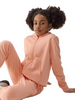 Bluza dresowa 4F rozpinana z kapturem koralowa JWSS24 TSWSF0919