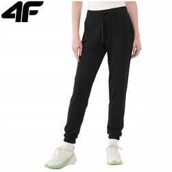 Spodnie dresowe joggery damskie 4F 4FWMM00TTROF1138 czarne