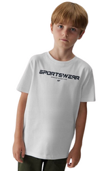 Koszulka T-shirt dziecięcy 4FJAW23TTSHM0797 biała