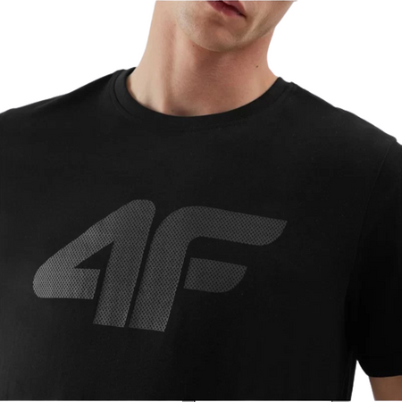 Koszulka Męska 4F czarna 4FAW23TTSHM0877