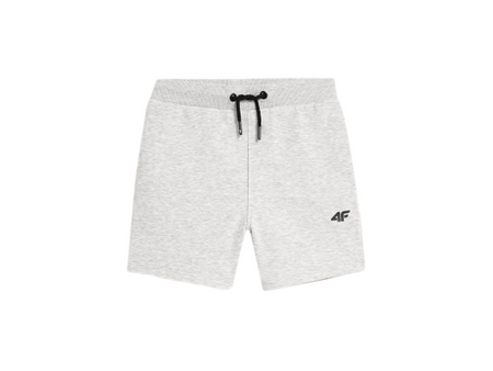 Krótkie Spodenki Chłopięce 4F szary 4FJSS23-TSHOM048
