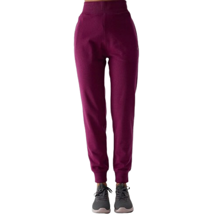 Spodnie dresowe damskie fioletowe 4F WSS24 TTROF606