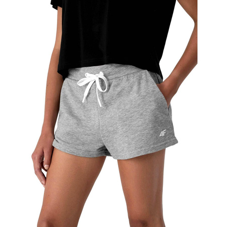 Krótkie Spodenki Szorty Damskie 4F NOSH4-SKDD350 SZARE