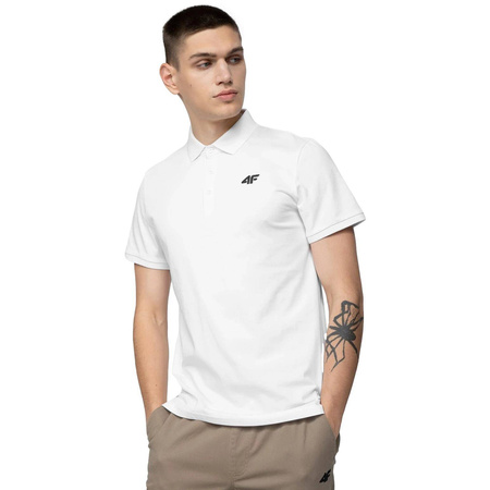 Koszulka Męska 4F Polo H4L22-TSM355 biała