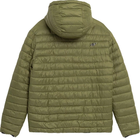Kurtka dwustronna Pikowana Męska 4FAW23-TDJAM242 zielony