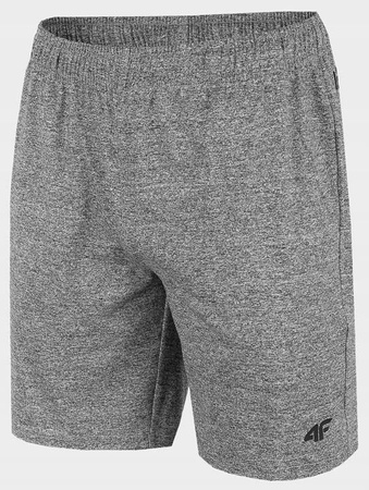 Krótkie Spodenki Treningowe Męskie 4F funkcyjne H4L22 SKMF350 szare