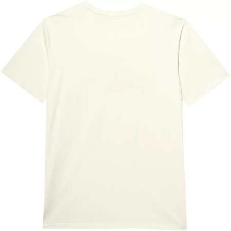 Koszulka męska bawełniana 4F WSS24-TTSHM1317 kremowa