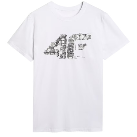 Koszulka męska t-shirt 4FWAW25TTSHM3132 biała