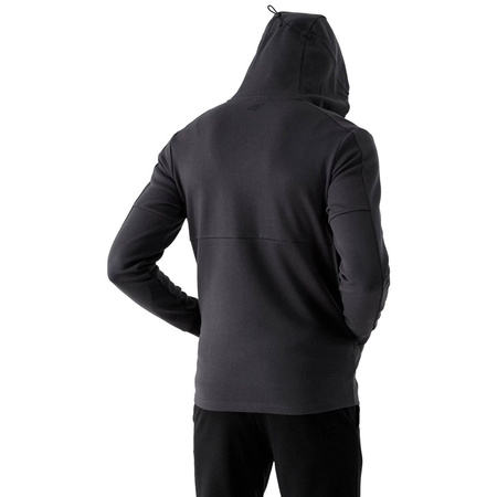 Bluza Męska Rozpinana z kapturem 4F H4Z21-BLM010 ŚREDNI SZARY