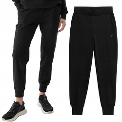 Spodnie dresowe damskie czarne 4F WSS24 TTROF606