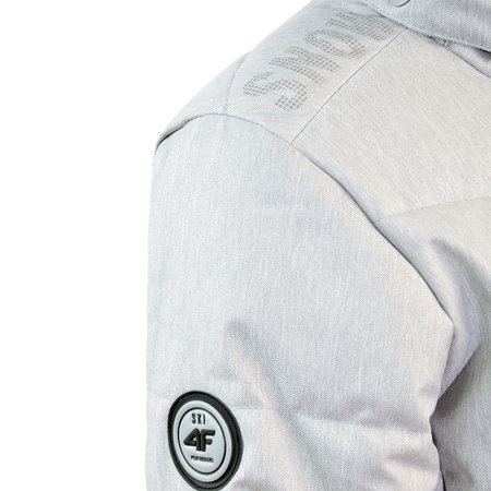 Dziecięca kurtka narciasrka 4F J4Z17 JKUDN401 szary