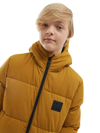 Kurtka Zimowa chłopięca 4F JAW23TDJAM275 brązowa