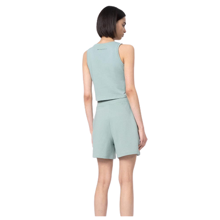 Damskie Krótkie spodenki Dresowe 4F miętowe 4FSS23TSHOF172