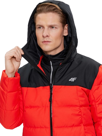 Kurtka narciarska męska 4FAW23TTJAM307 czerwona
