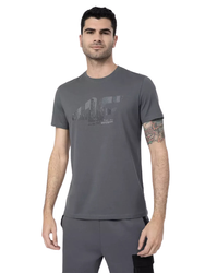 Koszulka Męska 4F szary 4FSS23-TTSHM309