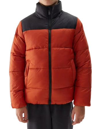 Kurtka chłopięca puchowa 4F 4FJWAW24TDJAM461 czerwona