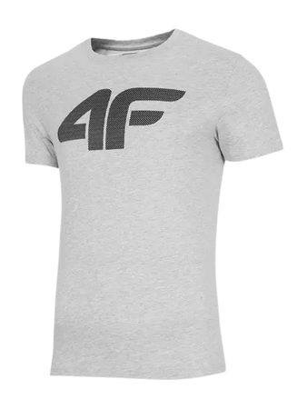 T-shirt 4F Koszulka Męska H4Z22 TSM353 jasno szara