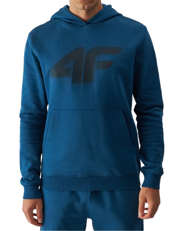 Bluza męska z kapturem 4F 4FWMM00TSWSM1464 morska