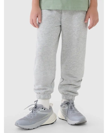 Spodnie dresowe chłopięce 4FJWMM00TTROM1188 szary