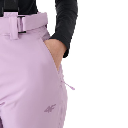 Spodnie narciarskie damskie 4F 4FWAW24TFTRF0754 jasny fiolet
