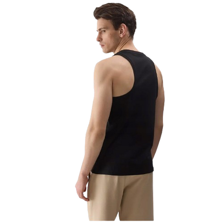 Koszulka męska tank top bez rękawów czarny 4F WSS24 TSLEM076