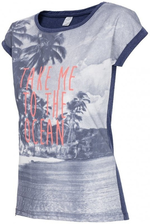 T-SHIRT DAMSKI 4F H4L17-TSD014 GRANATOWY