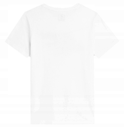 Koszulka T-shirt dziecięcy 4F JAW23TTSHM0794 biała