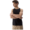 Koszulka męska tank top bez rękawów czarny 4F WSS24 TSLEM076