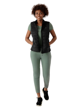 Bezrękawnik Damski Kamizelka Pikowana 4F H4Z21-KUDP001 CZARNY