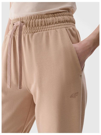Spodnie dresowe 4F damskie 4FWSS25TTROF0993 beż