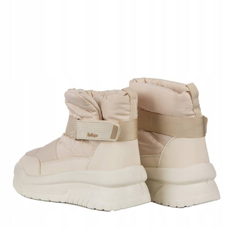 Buty zimowe damskie śniegowce Lee Cooper LCJ-24-47-3140L beż