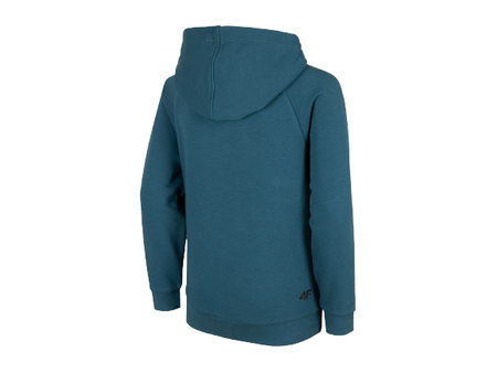 Bluza chłopięca z kapturem 4F HJZ22 JBLM002 denim